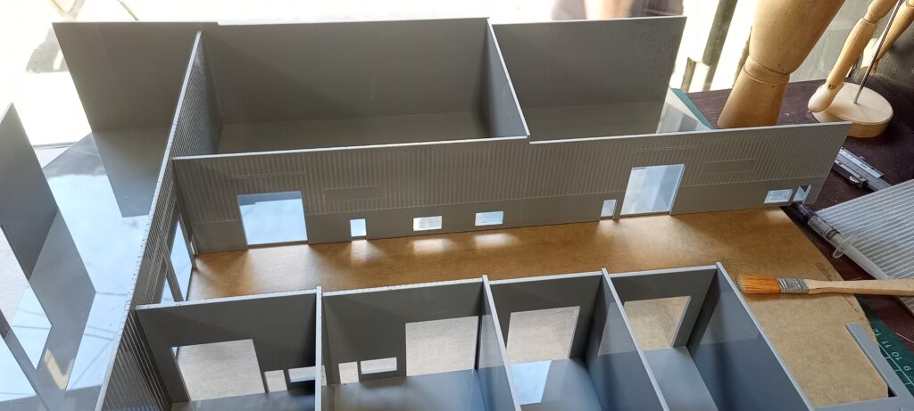 Warehouse architectural scale model produced by SHARK for an Australian project.