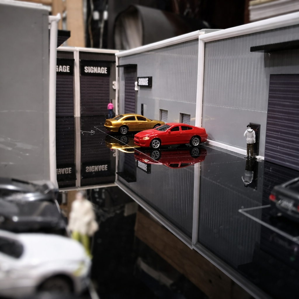 Warehouse and industrial unit architectural scale model with site circulation produced by SHARK.