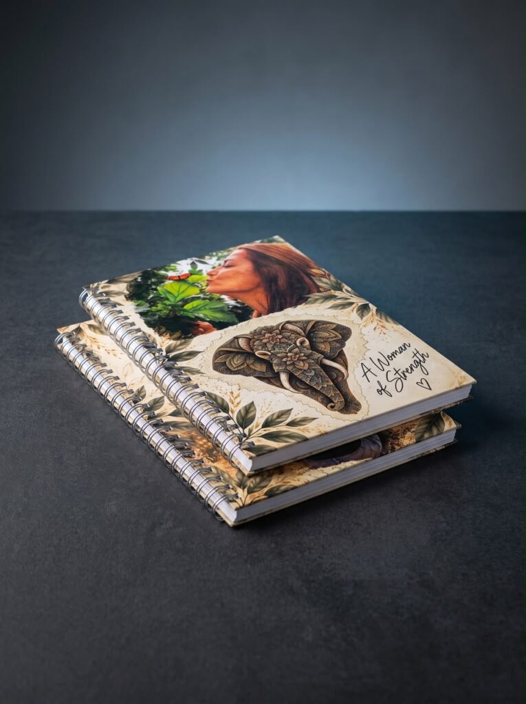 Printed and wire-bound illustrated notebooks