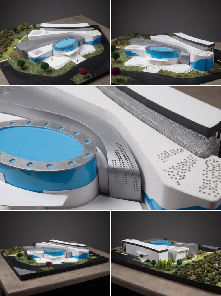 Custom scale model produced by SHARK for a student senior project.