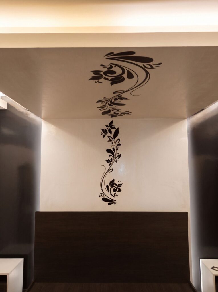 Interior branded wall graphic application produced by SHARK