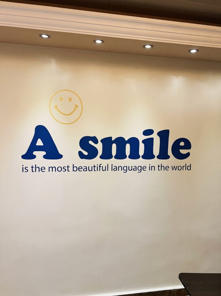 Custom interior wall decals produced by SHARK.