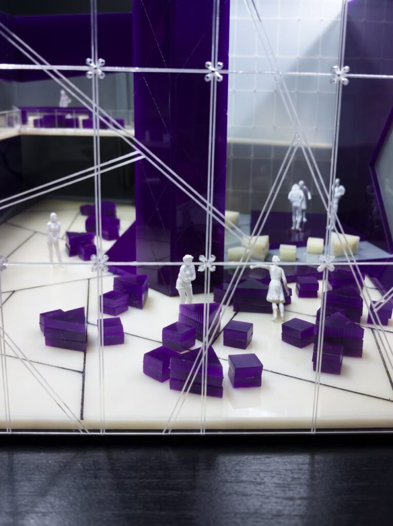 Interior design scale model produced by SHARK for a student project.