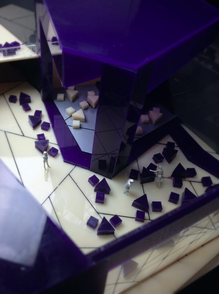 Additional view of a student interior design model produced by SHARK.