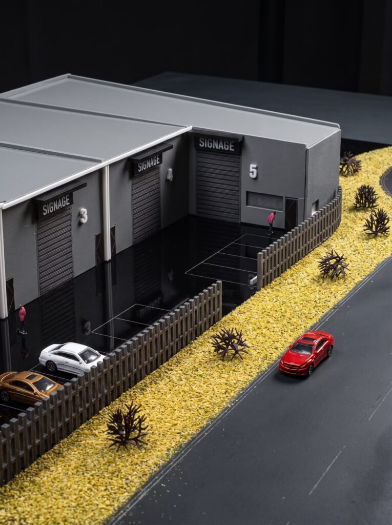 Additional view of the second warehouse scale model made by SHARK for Australia.