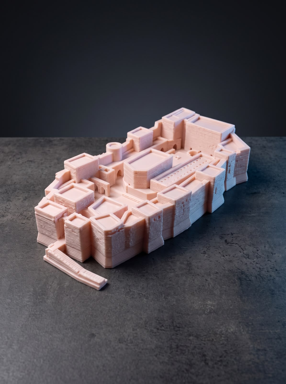 3D-printed model of the Citadel of Tripoli produced by SHARK.